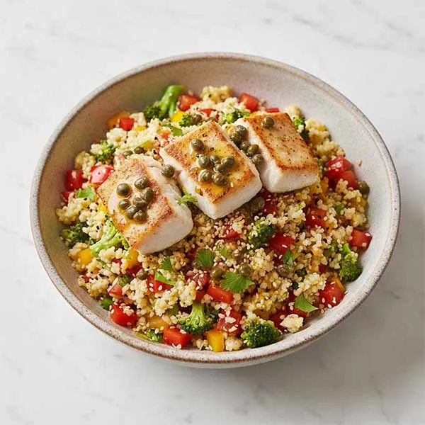 Fish Acqua with Vegetable Mélange